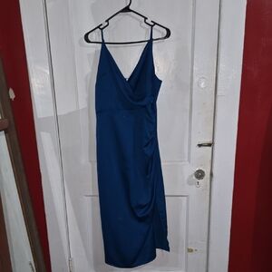 Elegant Blue Women's Dress